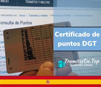 solicitar el Certificado de puntos DGT